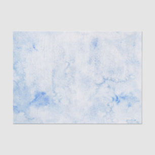 Papier Mousseline Aquarelle Bleue Élégante