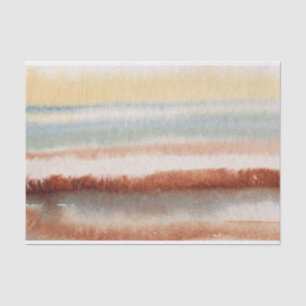 Papier Mousseline Aquarelle Boho Abstrait 