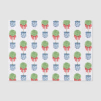 Aquarelle Chinoiserie Bow rouge Topio