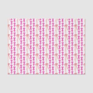 Papier Mousseline Aquarelle Coquette rose