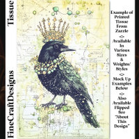Aquarelle Corbeau, Couronne & Collier DK8RF Découp