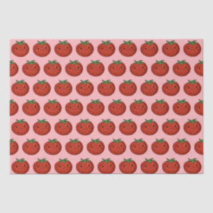 Papier Mousseline Aquarelle de tomate mignonne