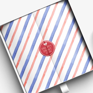 Papier Mousseline Aquarelle Diagonale rouge et bleue