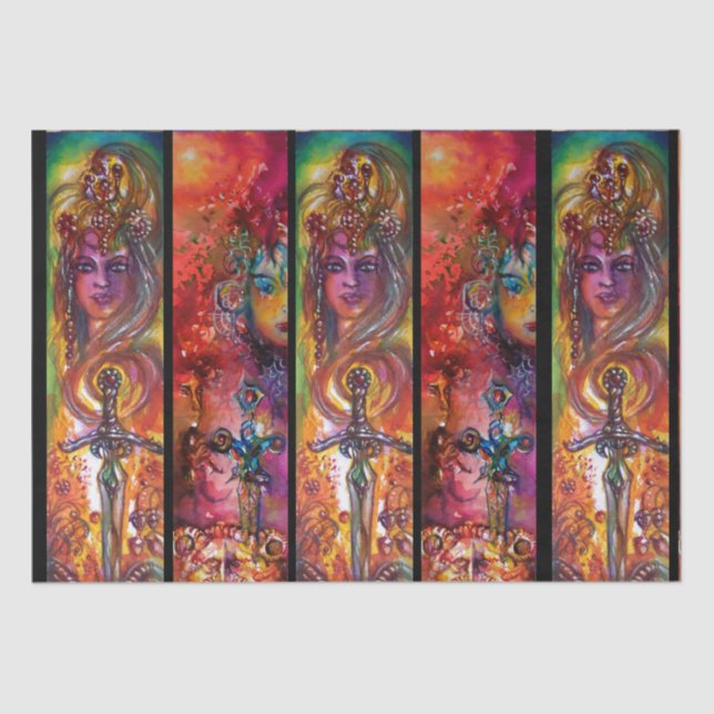 Papier Mousseline Aquarelle EXCALIBUR ET DURENDAL (Recto)