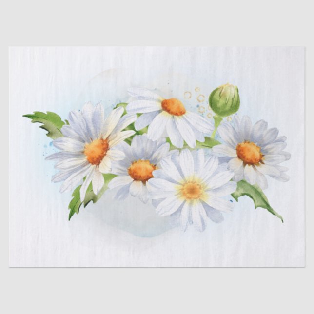 Papier Mousseline Aquarelle Fleur de marais (Recto)