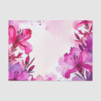 Aquarelle florale de l'Azalée