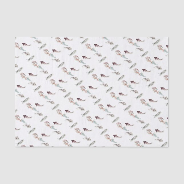 Papier Mousseline Aquarelle Koi Fish (Recto)