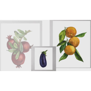 Papier Mousseline Aquarelle Légumes organiques