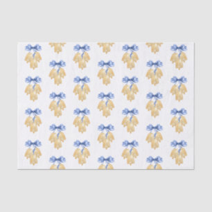 Papier Mousseline Aquarelle Noël ou Mariage cloches et vaches