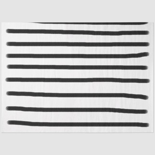Papier Mousseline Aquarelle noir et blanc Lignes tracées à la main (Recto)