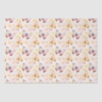 Papier Mousseline Aquarelle Papillon Whimsy