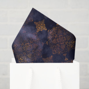 Papier Mousseline Aquarelle Patina Patina Damask Patte