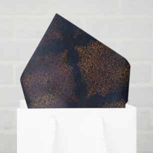 Papier Mousseline Aquarelle Patina Patina Damask Patte