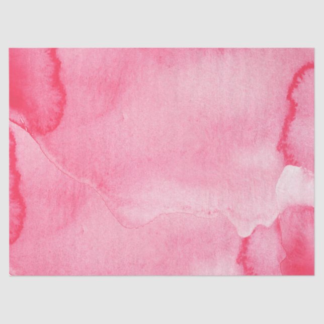 Papier Mousseline Aquarelle rose (Recto)