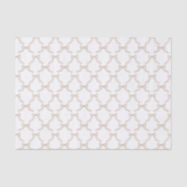 Papier Mousseline Aquarelle Rose et Vert Bows Papillon (Recto)