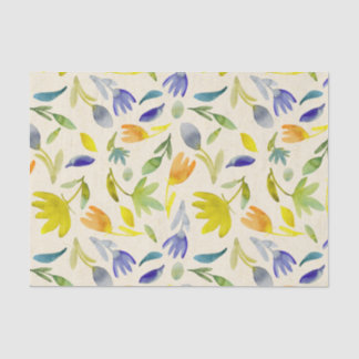 Papier Mousseline Aquarelle rustique Jardin Floral Botanique