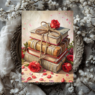 Papier Mousseline Aquarelle shabby chic vintage roses vieux livres