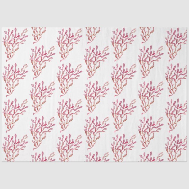 Papier Mousseline Aquarelle sous-marine SeaShell Series Design 33 (Recto)