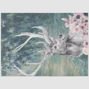 Papier Mousseline Aquarelle sur la Seine matinale de Monet