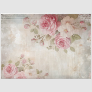 Papier Mousseline Aquarelle Victorienne éphémère blush rose chic