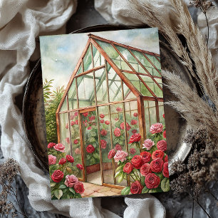 Papier Mousseline Aquarelle vintage shabby chic jardin de roses roug