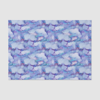 Papier Mousseline Aquarelle violette Abstraite