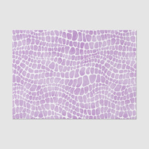 Papier Mousseline Aquarelle violette Peau de crocodile