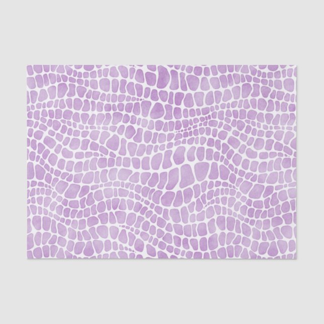 Papier Mousseline Aquarelle violette Peau de crocodile (Recto)