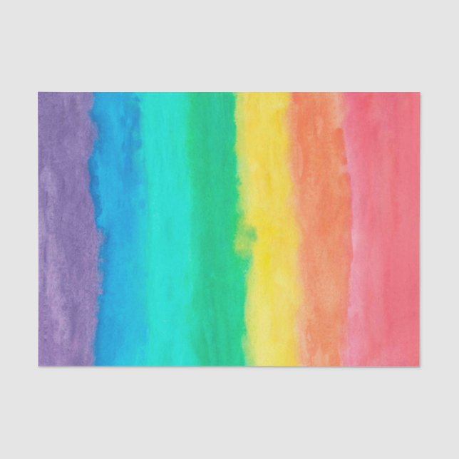 Papier Mousseline Aquarelles colorées Brush Strokes (Recto)