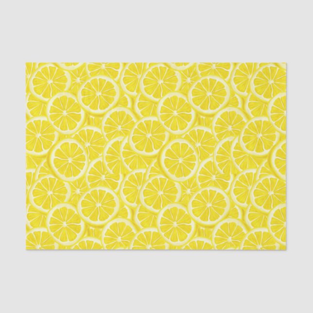 Papier Mousseline Aquarelles de citron (Recto)