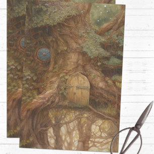 Papier Mousseline Arbre de conte de fées