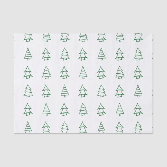 Papier Mousseline Arbre de Noël (Recto)