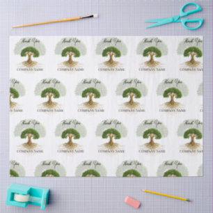 Papier Mousseline Arbre de vie Logo commercial Matériel promotionnel