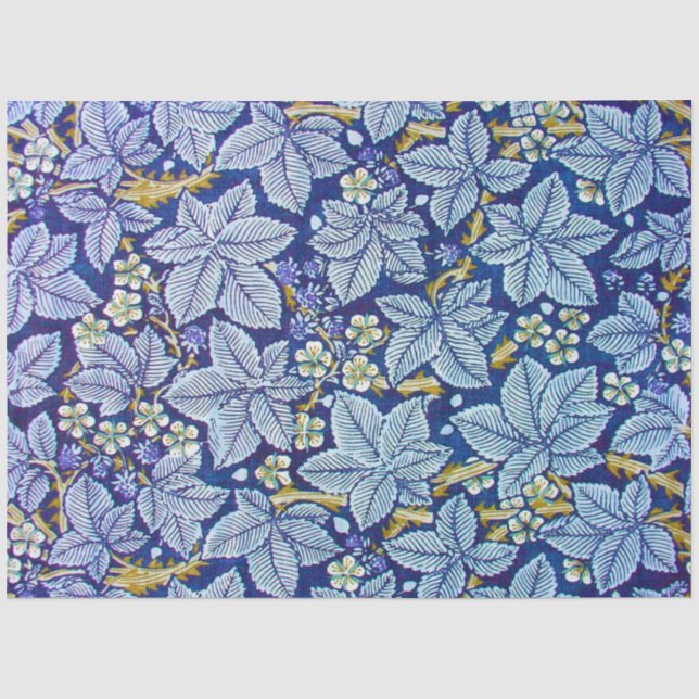 Papier Mousseline Arbre framboise, William Morris Papier Tissu (Recto)
