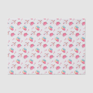 Papier Mousseline Arc de Cupidon Flèche Amour Cœur Motif Saint-Valen