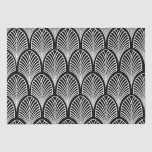 Papier Mousseline Arches Art déco noir et blanc élégantes