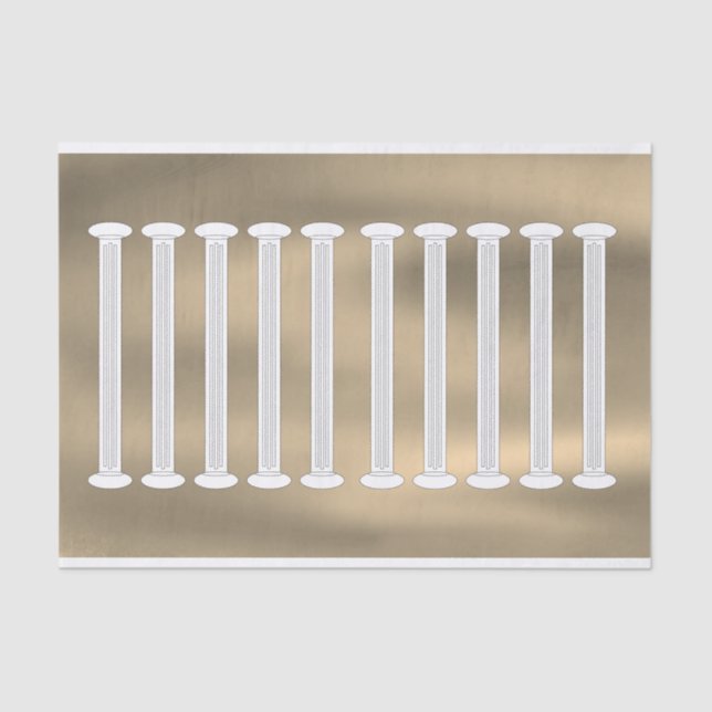 Papier Mousseline Architectural Roman Columns  (Recto)
