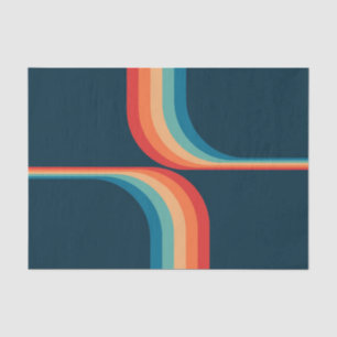 Papier Mousseline Arcs colorés de style rétro