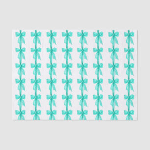 Papier Mousseline Arcs Coquette Turquoise Aquarelle