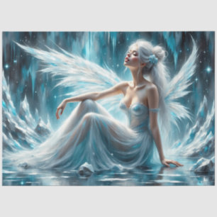 Papier Mousseline Arctic Angel Fée de glace Gothique Découpage d'hiv
