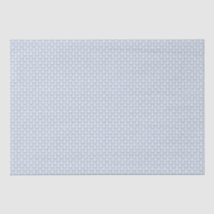 Papier Mousseline Ares (Bleu Chambray) - Motif de coquillages symétr