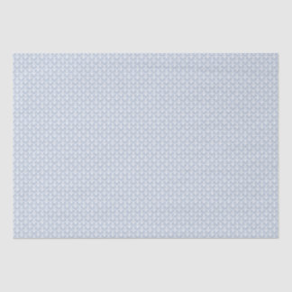 Papier Mousseline Ares (Bleu Chambray) - Motif de coquillages symétr