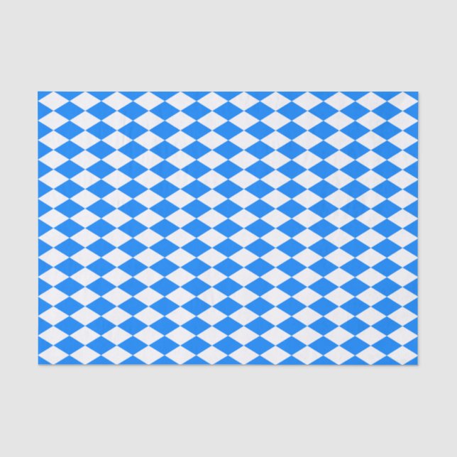 Papier Mousseline Arlequin bleu azur (Recto)