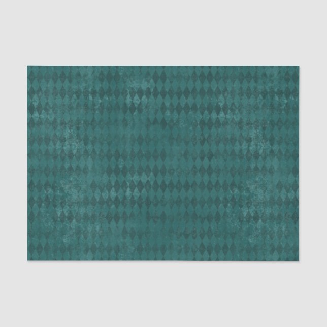 Papier Mousseline Arlequin bleu démuni (Recto)
