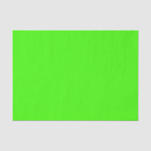 Papier Mousseline Arlequin Neon Vert Couleur Solide