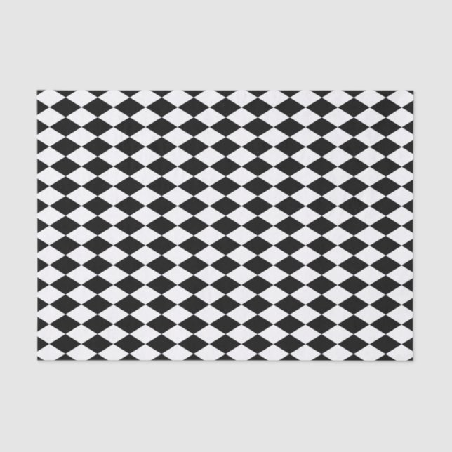 Papier Mousseline Arlequin noir (Recto)