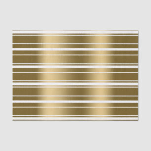 Papier Mousseline Arrière - plan blanc personnalisé Motif Gold Strip