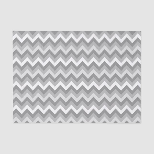 Papier Mousseline Arrière - plan de Chevron Toned Grey (Recto)