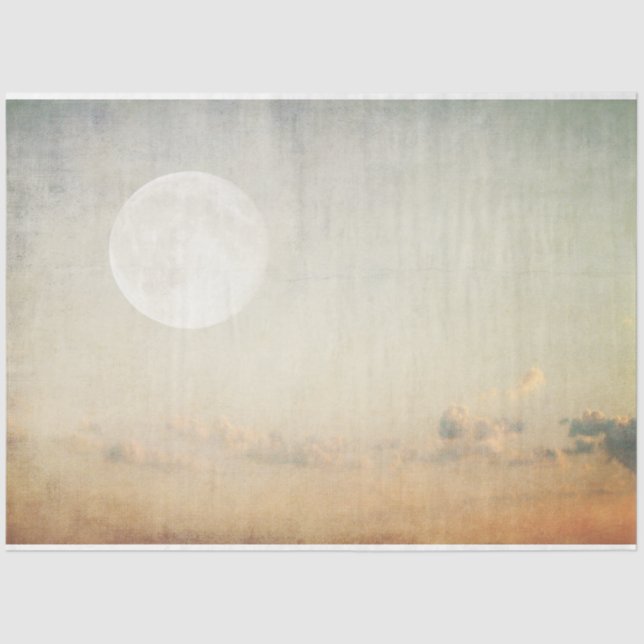 Papier Mousseline Arrière - plan de découpage Peint Lune Sky 20x30 (Recto)