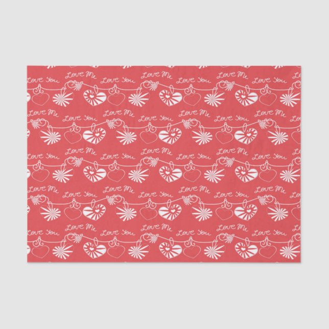 Papier Mousseline Arrière - plan de Saint Valentin (Recto)